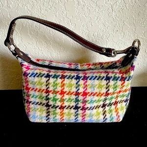 Coach vintage wool tweed baguette